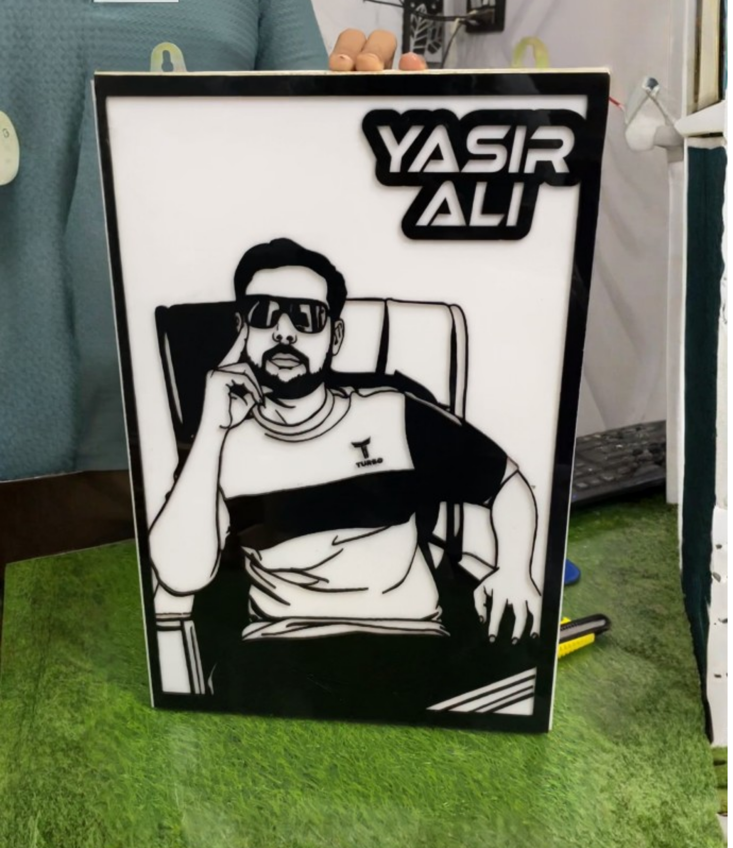 Custom Acrylic Frame – Your Photo, Your Name, Your Art